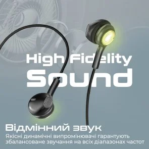 Фото: Навушники Promate Lumibuds-c Black (6959144064307) № 3 | KTC