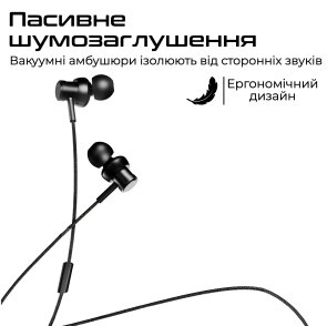 Гарнітура Promate Hi5 Black (6972576181619)