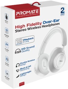 Гарнітура Promate Takt White (6959144066295)