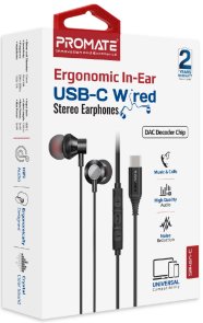 Гарнітура Promate Silken-c Black (6959144064109)