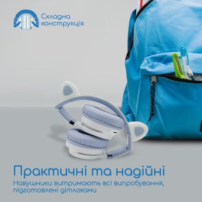 Гарнітура Promate Panda Lilac (6959144058887)
