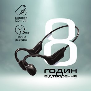 Гарнітура Promate Ripple Black (6959144060156)