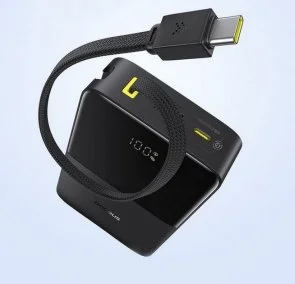 Фото: Батарея універсальна Baseus EnerFill FC51 Bipow2 Pro 20000mAh 22.5W PD/QC build-in cable Black (E0027701) № 5 | KTC