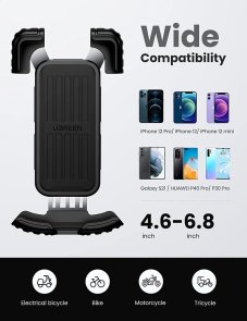 Тримач велосипедний для смартфону UGREEN LP494 Bike Phone Mount Black (60548)
