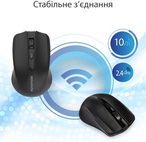 Миша Promate Clix-8 Black (6959144037813)