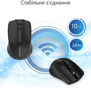 Фото: Миша Promate Clix-8 Black (6959144037813) № 6 | KTC