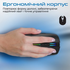 Мишка , оптична бездротова Promate kitt.black