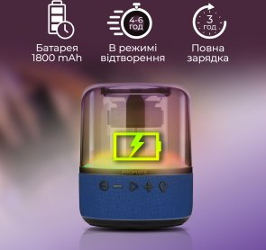 Портативна колонка Promate Glitz-l Blue (6959144062327)