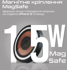 Бездротова зарядна станція Promate magring