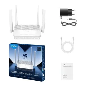 Фото: Wi-Fi Роутер Cudy AX3000 2.5G Mesh Wi-Fi 6 PoE (WR3000P) № 3 | KTC