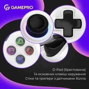 Фото: Геймпад GamePro GPS20W Wireless White № 11 | KTC