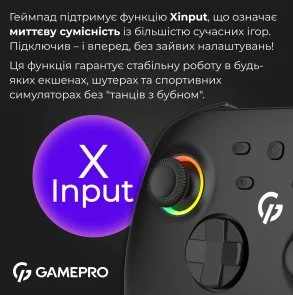 Фото: Геймпад GamePro GPX13BDOC Wireless Black № 12 | KTC