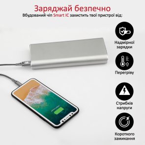Кабель Promate NerveLink-i 2.4A AM / Lightning 1.2 Grey (6959144042947)