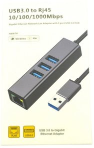 Хаб USB 3.0/Type-C Dynamode DM-AD-GLAN-U3