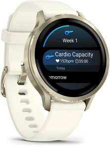 Смарт годинник Garmin Venu 4 - 41 mm Lunar Gold with Bone Silicone Band (010-03013-00)