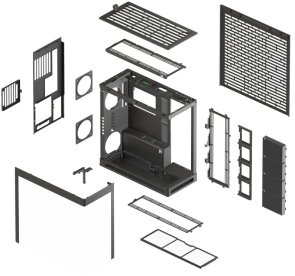 Корпус HAVN HS 420 Black with window (HVN-CA-HS420-06)