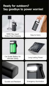 Батарея універсальна Romoss 60000mAh PMT60 100W (PMT60-1D2-2133H) Black