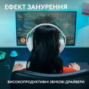 Фото: Гарнітура Logitech G321 Lightspeed White (981-001569) № 6 | KTC