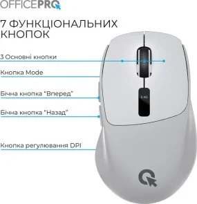 Фото: Миша OfficePro M398G Wireless Gray № 5 | KTC