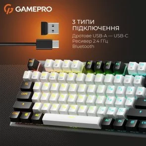 Фото: Клавіатура GamePro Genesis Joker Pro MK124G Red Switches Wireless (MK124G Pro) № 7 | KTC