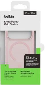 Фото: Чохол Belkin for Apple iPhone 17 Pro - Magnetic Protective Grip Pink (MSA035HQPK) № 15 | KTC