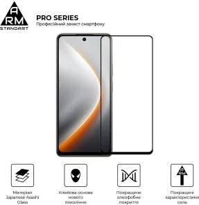 Фото: Захисне скло ArmorStandart Pro for Tecno Pova 7 4G (ARM87299) № 2 | KTC