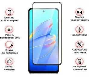 Фото: Захисне скло BeCover for Tecno Camon 30 CL6 - Black (712499) № 3 | KTC