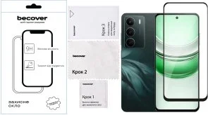 Фото: Захисне скло BeCover for Realme C71 - Black (713728) № 3 | KTC