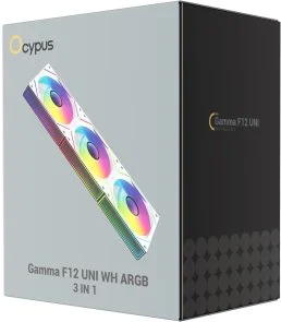 Фото: Кулер Ocypus Gamma F12 UNI ARGB White 3pcs (GAMMA-F12-WH3AM00U-GL) № 6 | KTC