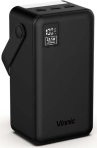 Батарея універсальна Vinnic Everest 4 60000mAh 22.5W Black (4898338024586)