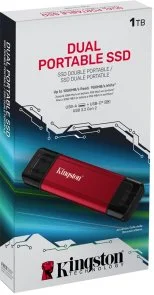 Фото: Зовнішній SSD-накопичувач Kingston Dual Portable 1TB Red (SPSD/1TB) № 6 | KTC