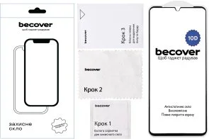 Фото: Захисне скло BeCover 10D for Nubia V70 Max - Black (713557) № 4 | KTC