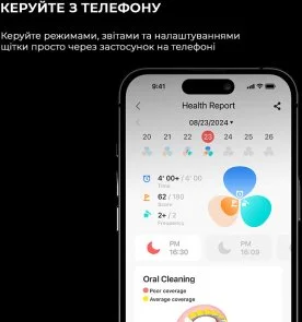 Фото: Електрична зубна щітка Oclean X Ultra 20 Electric Toothbrush Black (6970810557121) № 8 | KTC