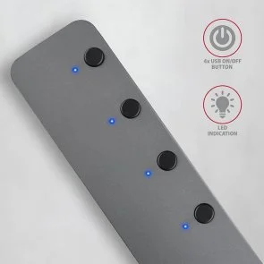 Фото: USB-хаб Axagon HUE-MSA Silver № 3 | KTC