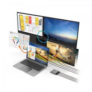 Перехідник J5create Type-C / 4xHDMI (JCA366-N)