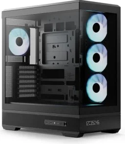 Фото: Корпус AeroCool P500B Digi-BK-v1 Black with window (ACCM-PN09143.11) № 2 | KTC