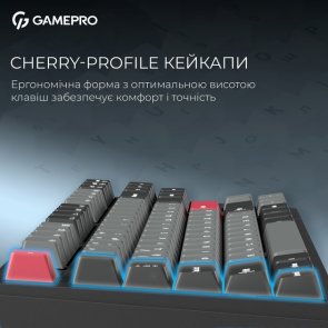 Клавіатура GamePro Asgard Ragnar MK285BK WL/BT/USB Black