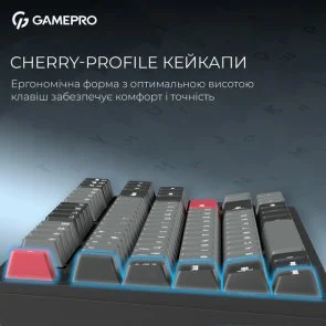 Фото: Клавіатура GamePro Asgard Ragnar MK285BK WL/BT/USB Black № 13 | KTC