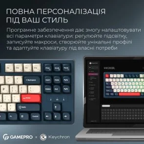 Фото: Клавіатура GamePro Asgard Ragnar MK285BL WL/BT/USB Blue № 11 | KTC
