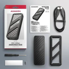 Фото: Кишеня зовнішня Axagon EEM2-20G Black № 4 | KTC