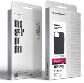 Фото: Чохол ArmorStandart for Apple iPhone 14 - FAKE Leather Case Black (ARM64391) № 5 | KTC