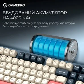 Фото: Клавіатура GamePro Asgard Drakkar MK305BL WL/BT/USB Blue № 15 | KTC