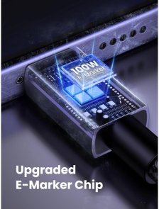 Кабель USB (Type-C/Type-C) 3м, Ugreen L512, 100W, Grey
