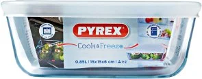 Фото: Форма Pyrex Cook Freez 15x15cm / 0.85L Clear (218P001/7946) № 3 | KTC