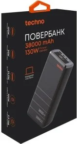 Фото: Батарея універсальна Techno PDC130 38000mAh 130W Black № 3 | KTC