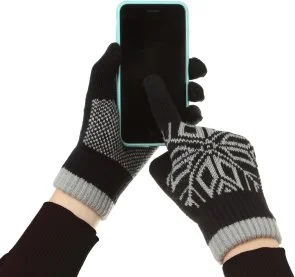 Фото: Рукавичкки ArmorStandart Touch Gloves Snowflake Black (ARM59993) № 4 | KTC