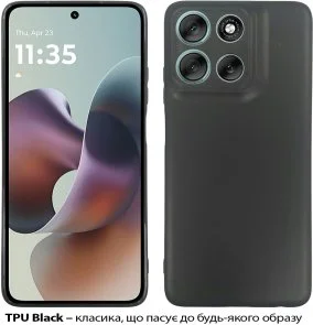 Фото: Чохол BeCover for Motorola Moto G56 - Black (713766) № 3 | KTC