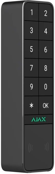 Бездротова клавіатура Ajax KeyPad Outdoor Jeweller Black (99968.286.BL1)