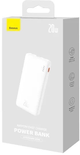 Батарея універсальна Baseus Airpow 10000mAh 20W White (PPQD090002)