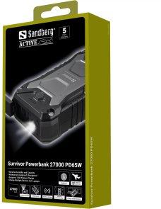 Батарея універсальна Sandberg Survivor 27000mAh 65W Wireless charging (420-99)